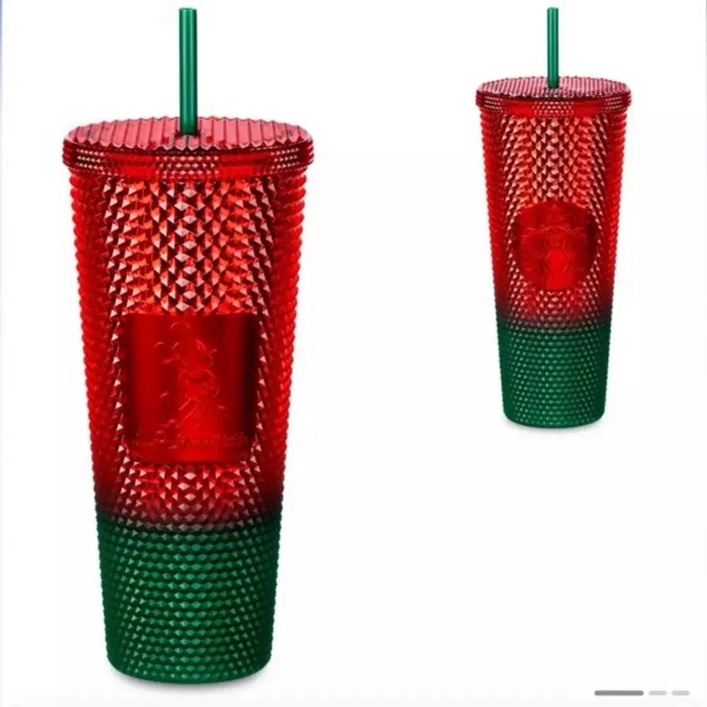 NIB Starbucks Mickey Mouse Christmas Walt Disney World tumbler‎ cold cup 24 oz